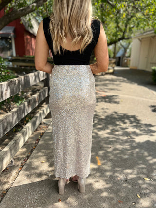 My Shooting Stars Sequin Midi Skirt