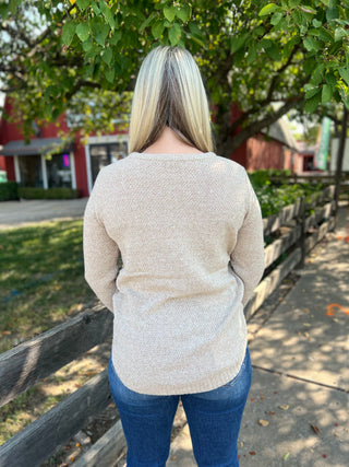 Cozy Up To You Oatmeal Sweater