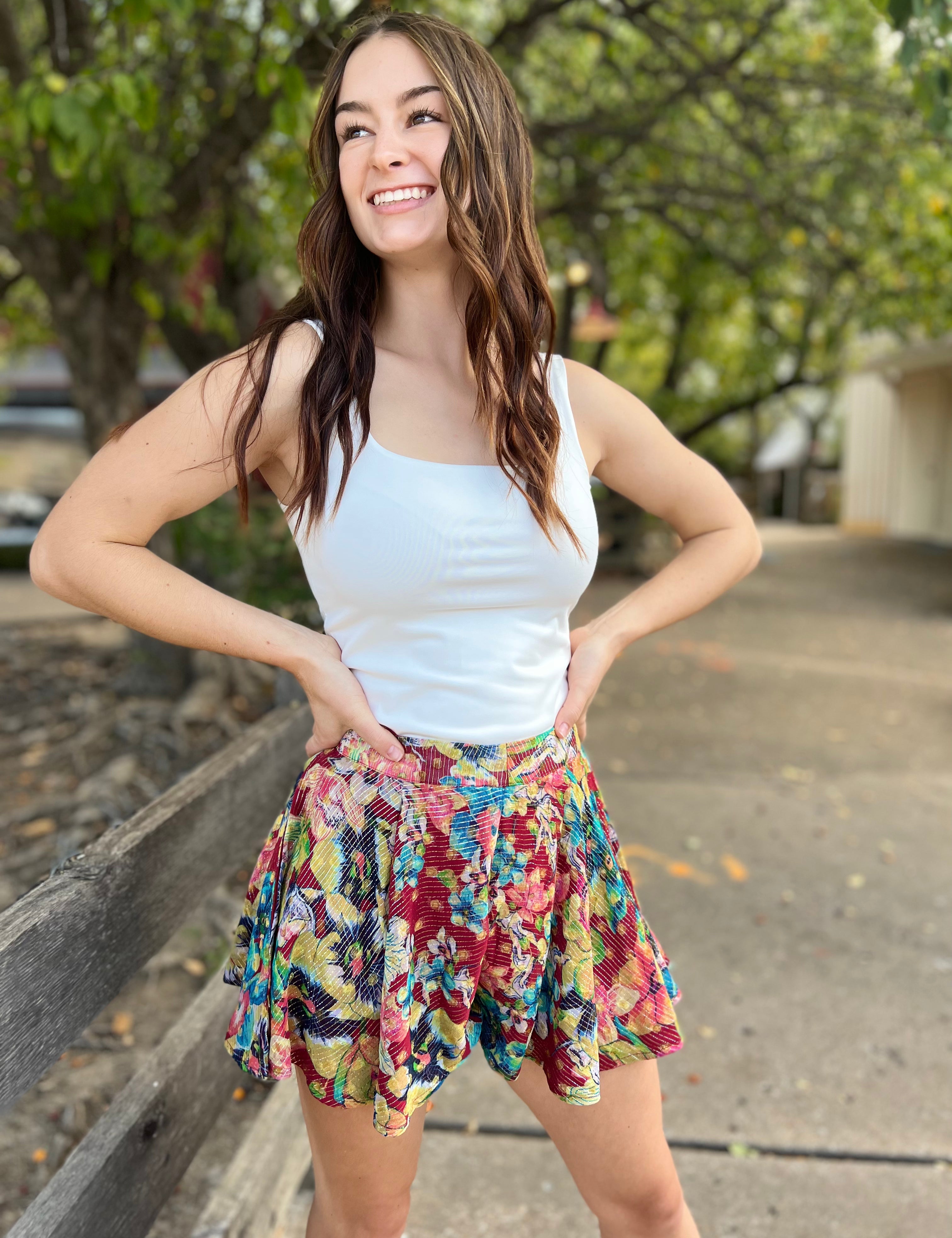 Give Me A Vacation Flare Shorts